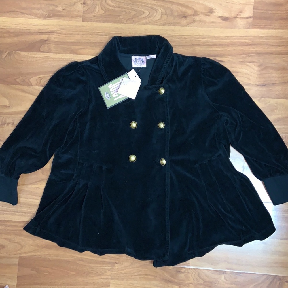 NWT Original Juicy Couture Double Breasted Swing Jacket